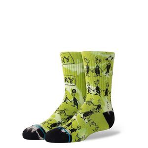 Stance Boy's, Down In Whoville Kids Crew, Green, Medium (Big Kid)